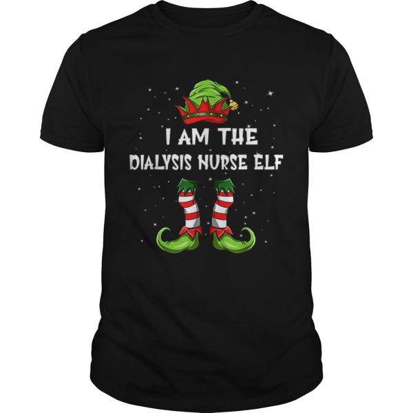 Nice Im The Dialysis Nurse Elf Christmas Family Elf shirt