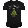 Nice Lets Get Lit Christmas Tree Funny Drinking shirt