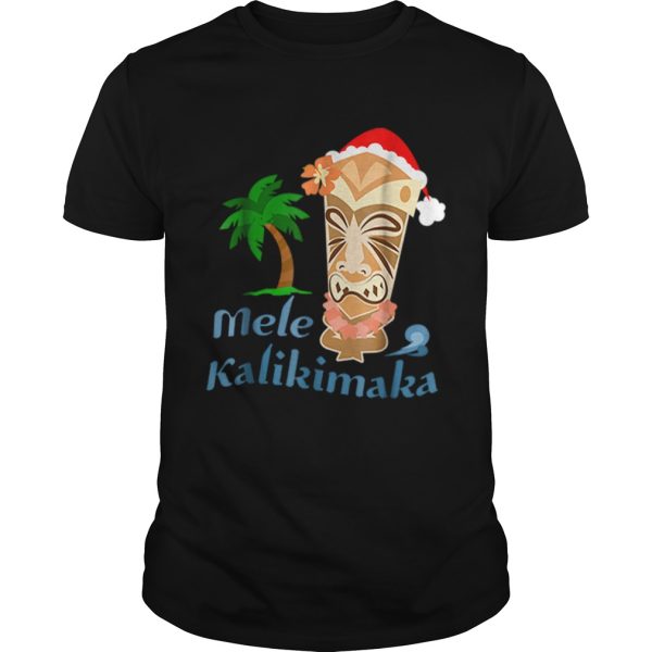 Nice Mele Kalikimaka Merry Christmas Hawaiian Tiki shirt