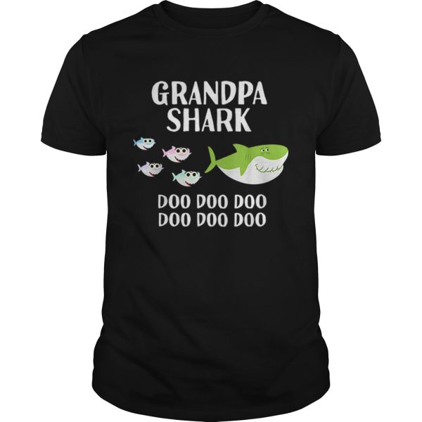 Nice Mens Grandpa Shark Halloween Christmas Grandpa Matching shirt