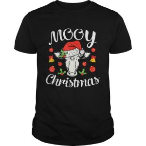 Nice Mooy Christmas Xmas Hat Cow Lover shirt