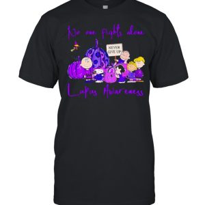 No One Fights Alone Lupus Awareness Pumkin Snoopy Shirt