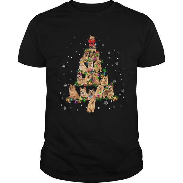 Norwich Terrier Christmas Tree TShirt