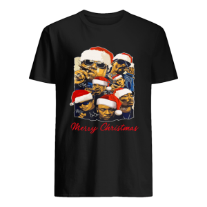 Notorious Big Snoop Dogg Ice Cube Eminem Tupac Santa Merry Christmas shirt