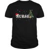 Nurse Christmas Santa Hat Holiday TShirt