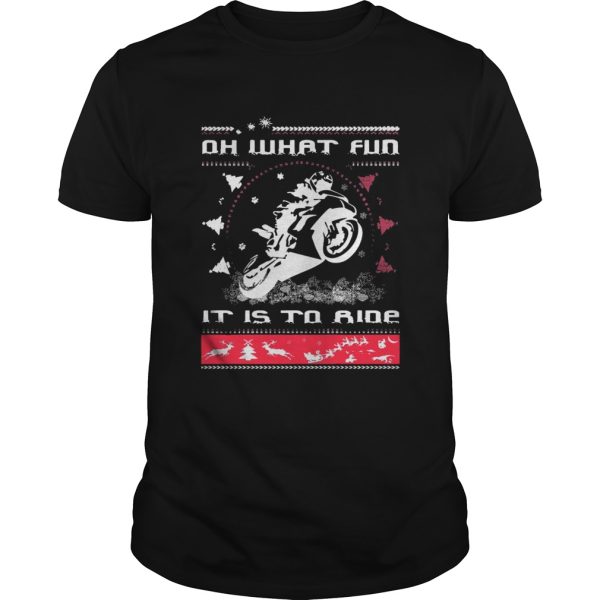 Oh what fun it is to SuperBikers Xmas ride Christmas shirt