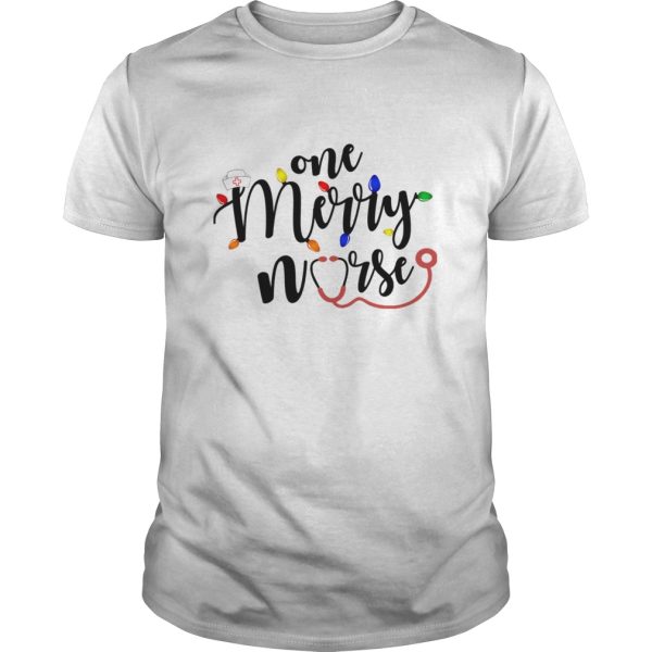 One Merry Nurse Christmas Lights shirt