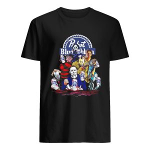 Pabst Blue Ribbon Horror characters Halloween shirt