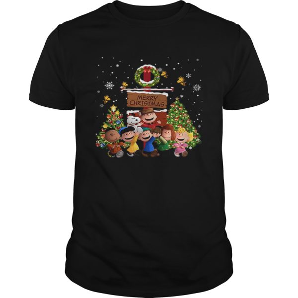 Peanuts characters Merry Christmas shirt