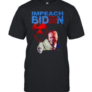 Pennywise Impeach Biden Jason Voorhees balloon shirt