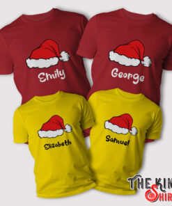 Personalized Matching Family Christmas T Shirt 1