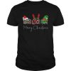 Photograph Merry Christmas Santa reindeer Elf shirt