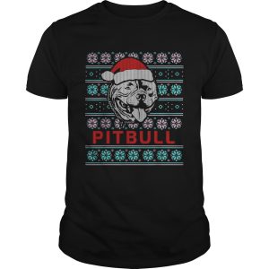 Pitbull Ugly Christmas Dog Gift TShirt