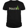 Police Christmas Tree Santa Claus Gift TShirt