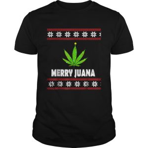 Premium ugly christmas merry juana 420 cannabis shirt