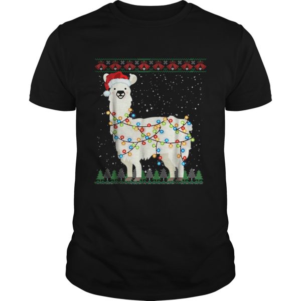 Pretty Sloth Santa Ugly Christmas Xmas Knit shirt