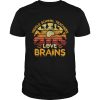 Pretty Vintage Middle School Teachers Love Brains Halloween shirts