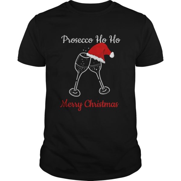 Prosecco Ho Ho Christmas Party Hat Champagne shirt