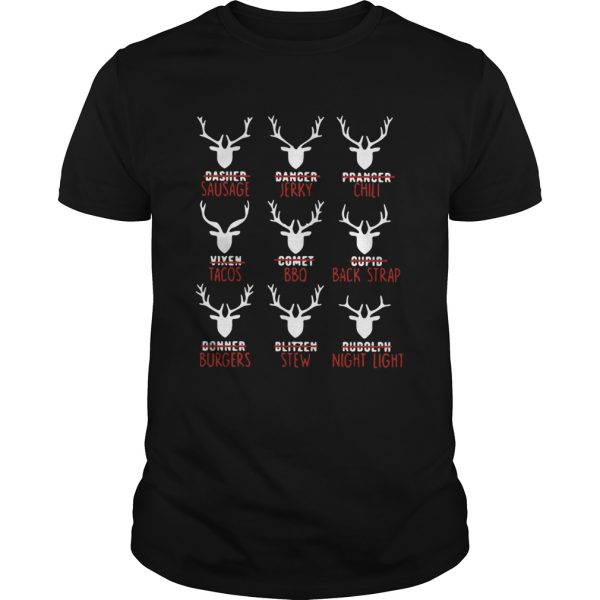 Reindeer Dasher Sausage Dancer Jerky Prancer Chili shirt