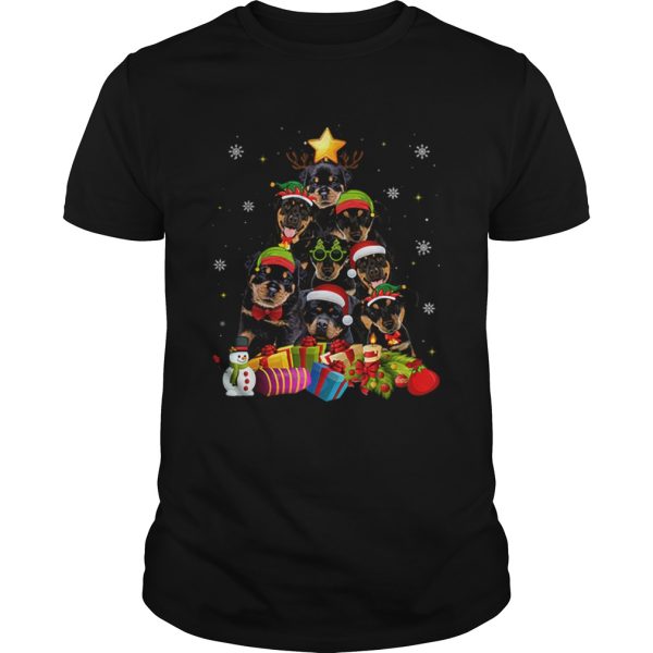 Rottweiler Christmas Tree shirt