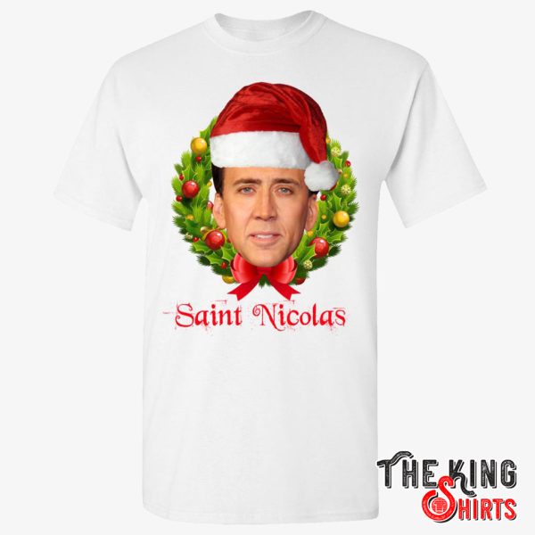 Saint Nicolas Cage Christmas T Shirt For Unisex