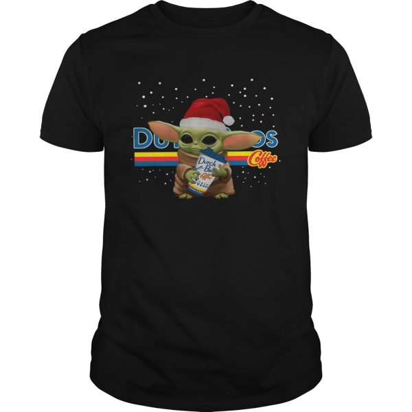 Santa Baby Yoda Dutch Bros Coffee shirt