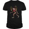 Santa Bigfoot Reindeer Light Christmas shirt