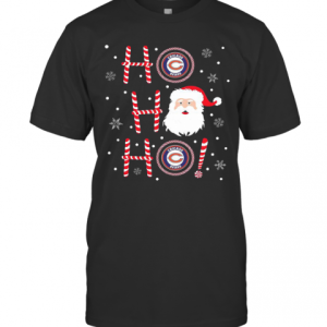 Santa Claus Ho Ho Ho Chicago Bears Christmas T-Shirt