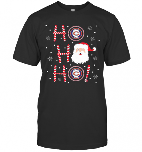 Santa Claus Ho Ho Ho Chicago Bears Christmas T-Shirt
