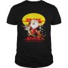 Santa Claus Riding Reindeer DHL Excellence Simply Delivered shirt