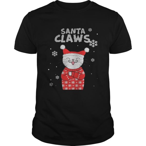 Santa Claws Cute Cat Ugly Christmas 2020 TShirt