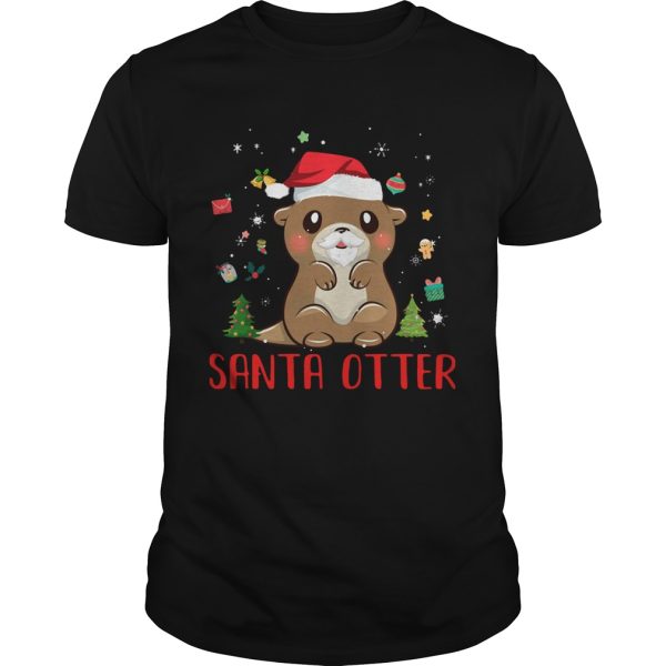 Santa Otter Christmas shirt