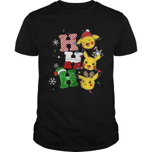 Santa Pikachu ho ho ho christmas shirt