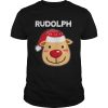 Santa Reindeer Rudolph Matching Christmas PJs shirt