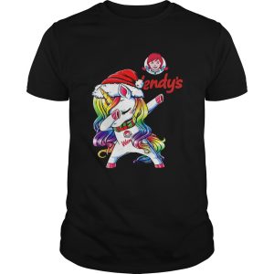 Santa Unicorn Dabbing Wendys Shirt