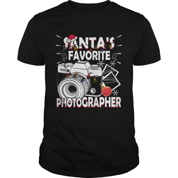 Santas Favorite Photographer Christmas Gift shirt