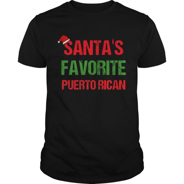 Santas Favorite Puerto Rican Funny Ugly Christmas shirt