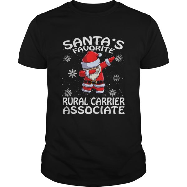Santas Favorite Rural Carrier Associate Funny Christmas shirt