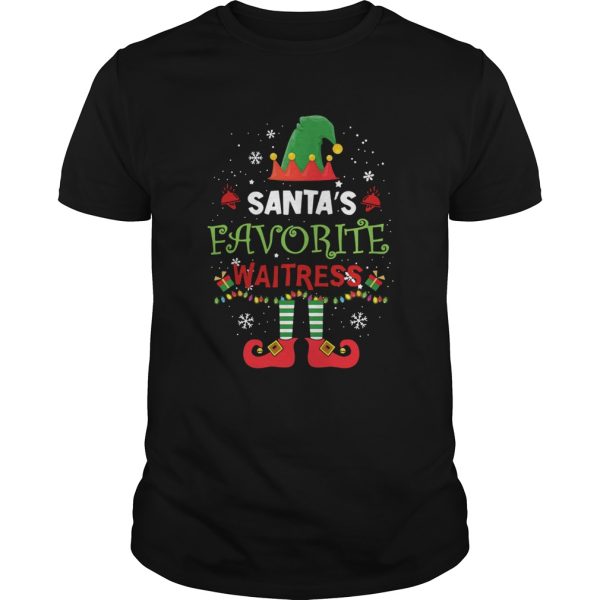 Santas Favorite Waitress ELF Christmas shirt