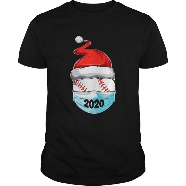 Satan Baseball Face Mask 2020 Merry Christmas shirt