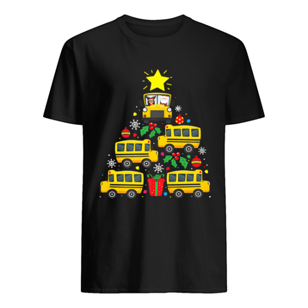 School Bus Driver Christmas Tree Shirt