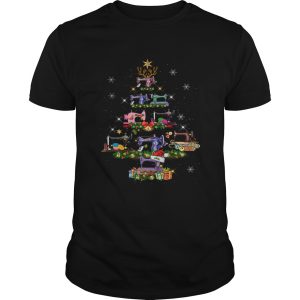 Sewing Christmas Tree Tee Quilting Lovers Sewer shirt