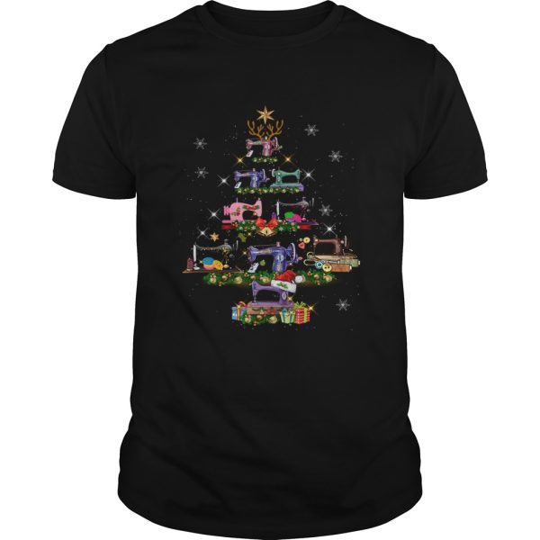 Sewing Christmas Tree Tee Quilting Lovers Sewer shirt