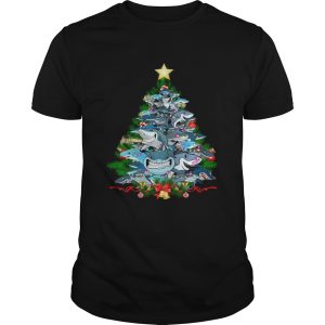 Shark Christmas Tree shirt