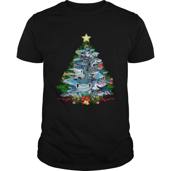 Shark Christmas Tree shirt