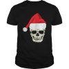Skull In Santa Hat Christmas Skeleton Christmas shirt