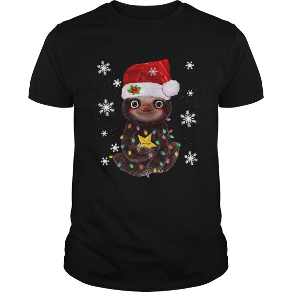 Sloth Christmas Light shirt