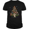 Sloth Christmas Tree Lights Funny Sloth Xmas Gift shirt