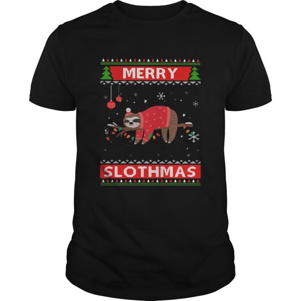 Sloth Merry Slothmas Ugly Christmas shirt