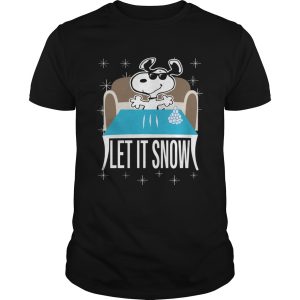 Snoopy Dog Walmart Cocaine Santa Let It Snow Christmas shirt